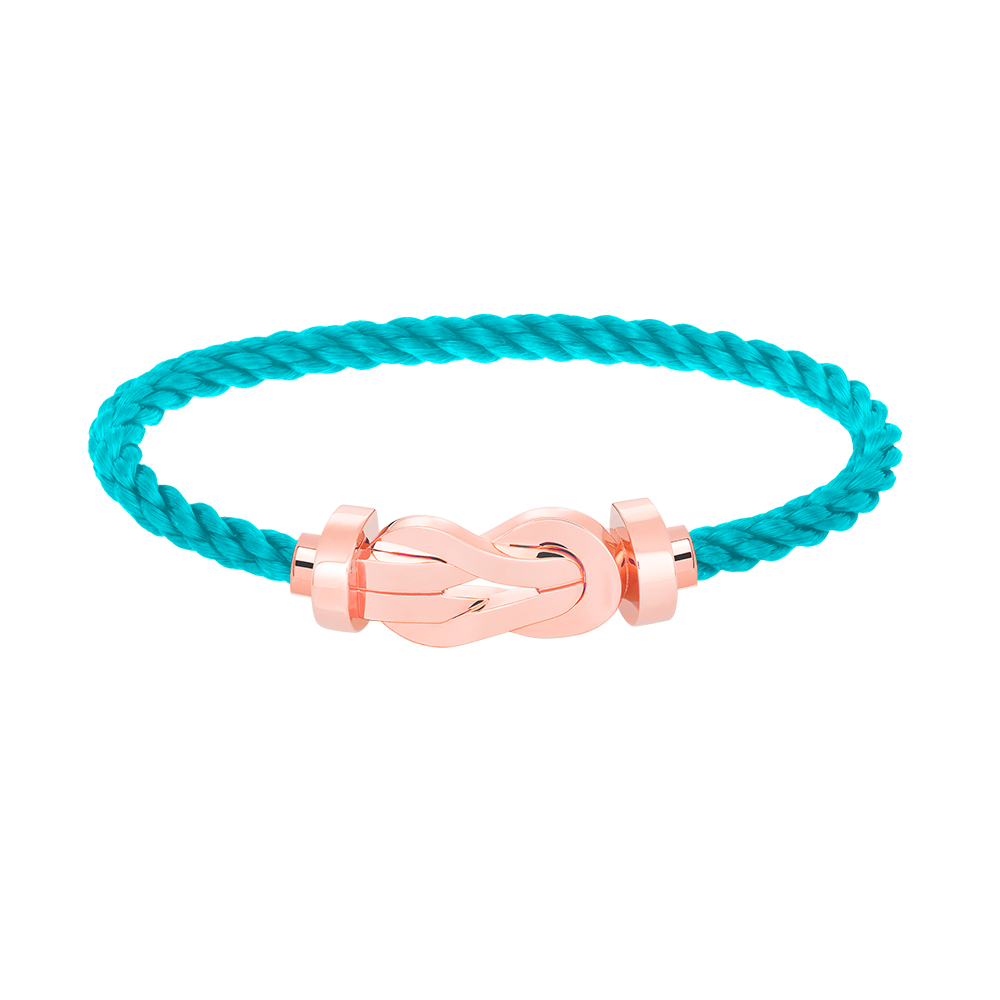FRED CHANCE LARGE 8 FIGURE BUCKLE NO DIAMOND BRACELET ROSE GOLD