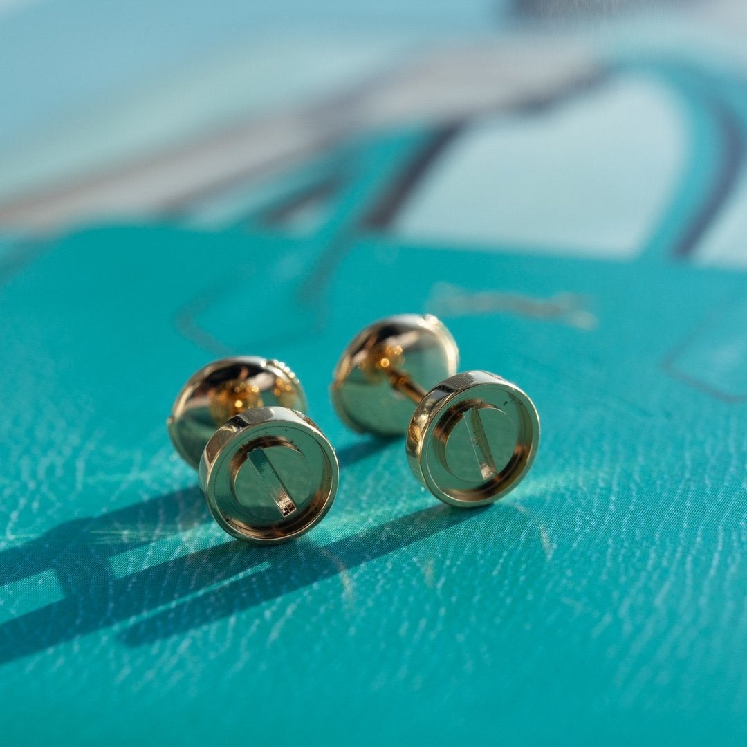 CARTIER LOVE EARRINGS PINK GOLD 10MM
