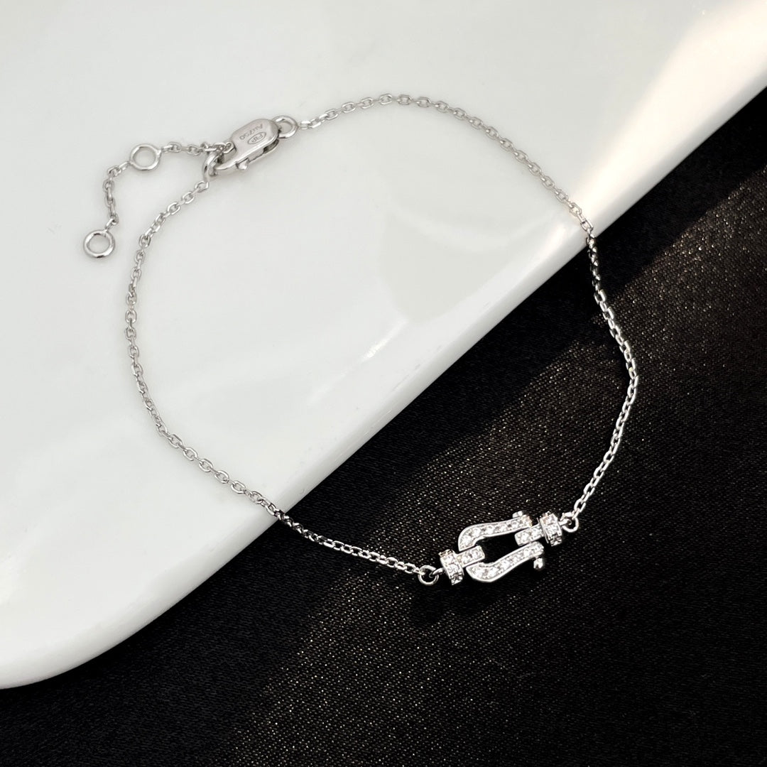 FRED FORCE 10 FULL DIAMOND BUCKLE CHAIN LINK MINI MODEL