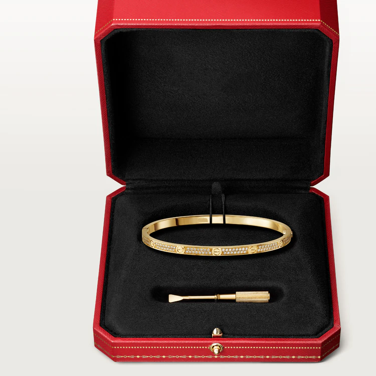 CARTIER LOVE BRACELET 3.65MM DIAMOND-PAVED