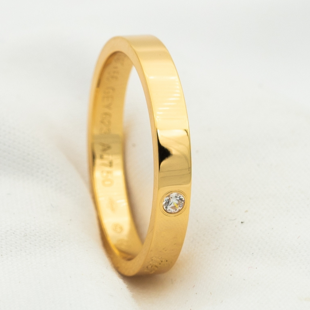 CARTIER LOVE RING 4MM 1 DIAMOND
