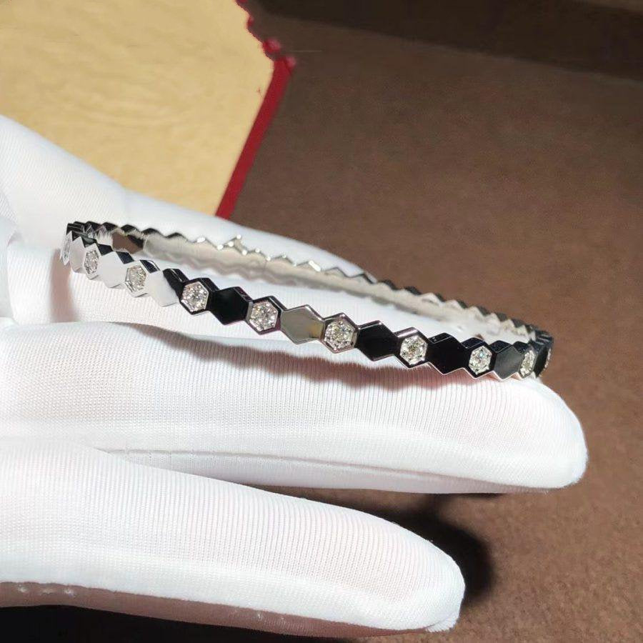 CHAUMET BEE LOVE SILVER DIAMOND BRACELET